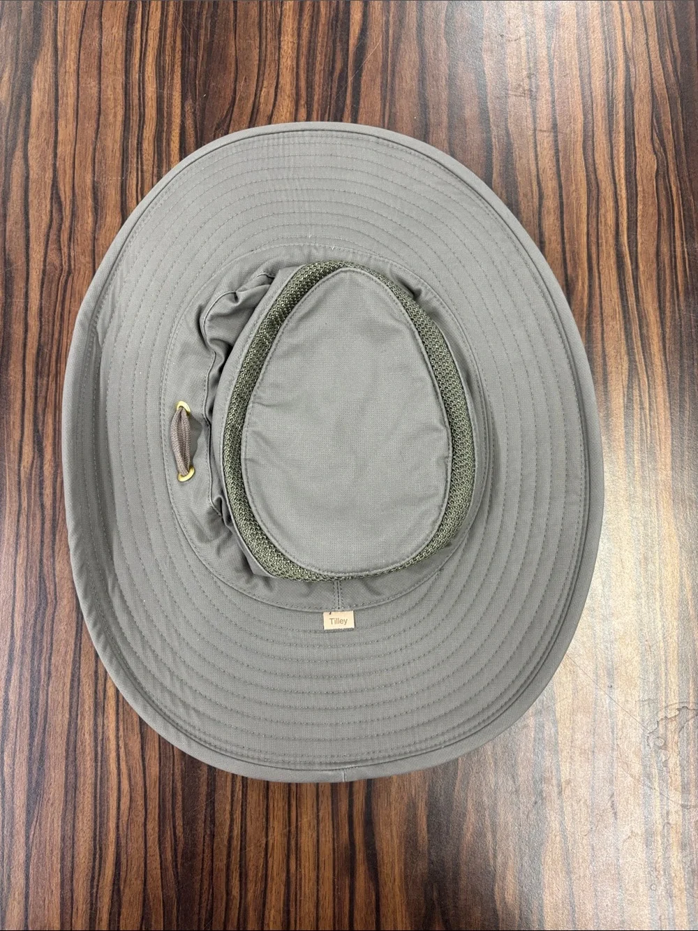 Tilley - Organic Airflow T4MO-1 Hat, size 7 5/8 (XL), color grey/green.